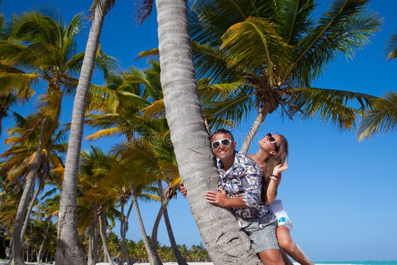 Vacation Couple Relaxing On Beach Together In Love Stock Image Image Of Person Island 41234889