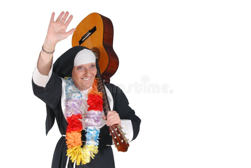 Vacation nun, sister royalty free stock photography
