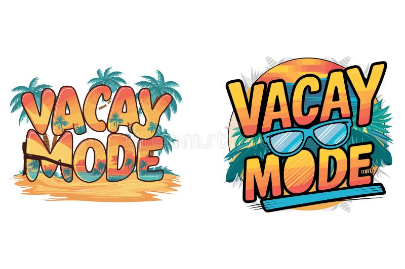 Vacay Mode Tropical Graphic T Shirt Colorful Palm Trees Vacay Mode Tropical Graphic T Shirt Colorful Palm Trees
