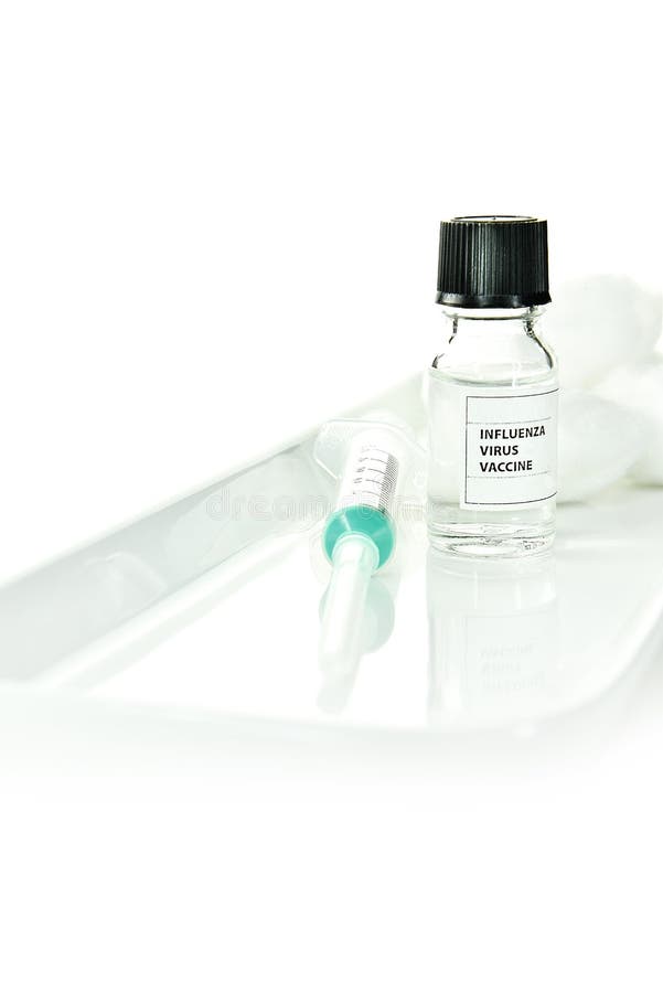 Vaccin för influensavirus arkivbilder Vaccin för influensavirus arkivbilder
