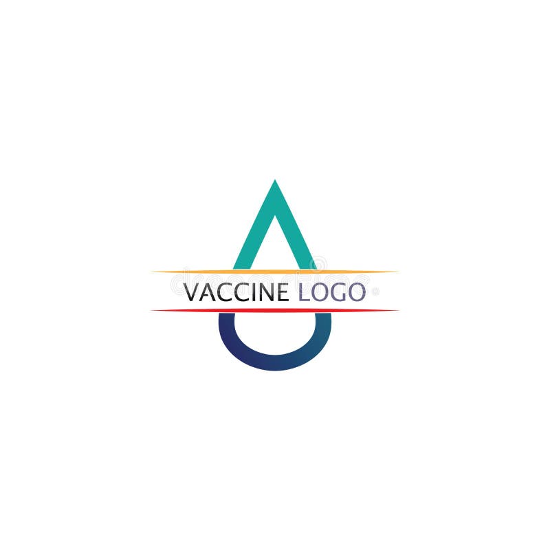 Vaccin logo medical vector antibiotic vaccination virus vaccine, design and illustration for health care