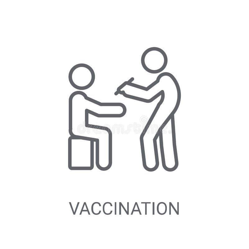 Vaccination icon. Trendy Vaccination logo concept on white backg stock illustration Vaccination icon. Trendy Vaccination logo concept on white backg stock illustration