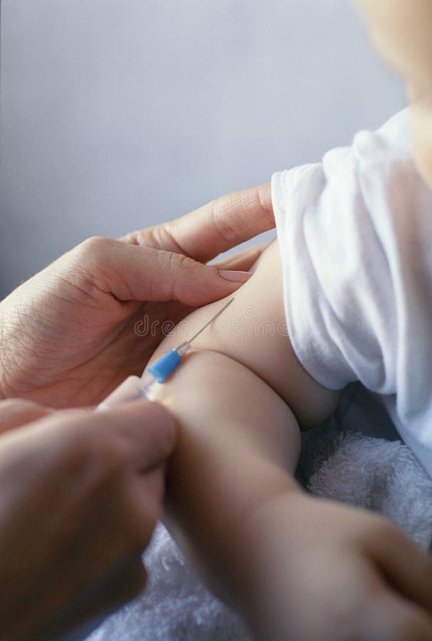 Vaccinazione del bambino fotografie stock Vaccinazione del bambino fotografie stock