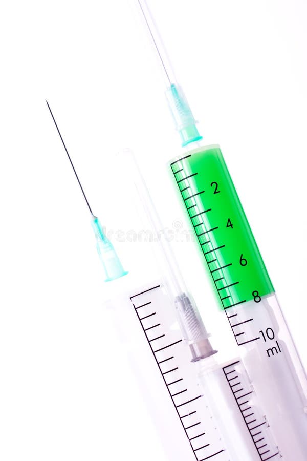 Vaccine in a syringe.