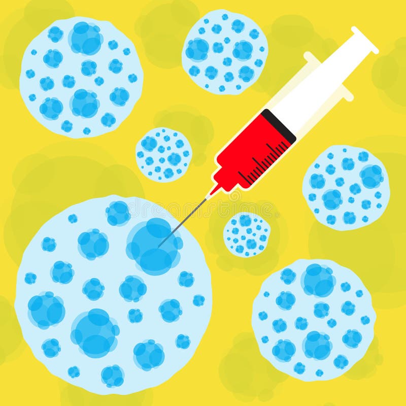 Vaccinlägenhetdesign vektor illustrationer Vaccinlägenhetdesign vektor illustrationer