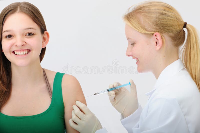Vacinação: injeção de doação médica fotografia de stock Vacinação: injeção de doação médica fotografia de stock