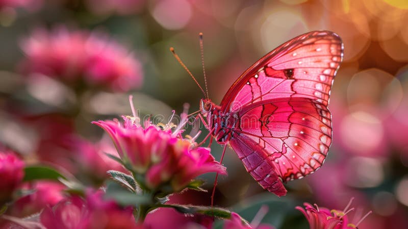 Vacker i rosa : Fintvätt på en blomkål vektor illustrationer