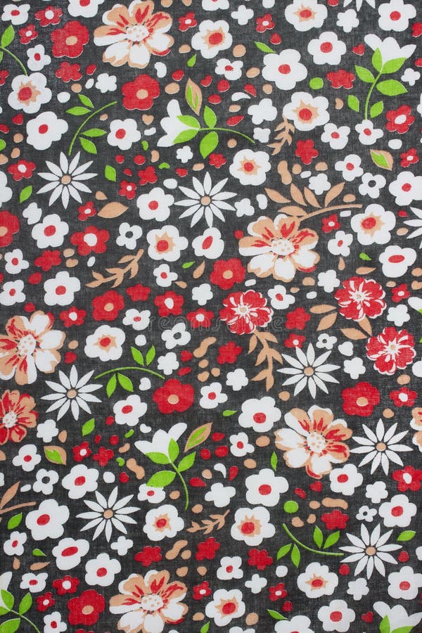 Vacker kalibro-textur med broderade blommor på aktiv bakgrund arkivbilder