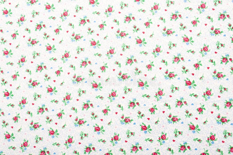 Vacker kalicotextur med blommor i en lugn, lätt bakgrund arkivfoton