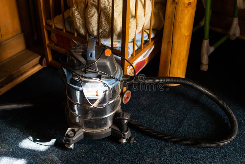 Vacuum Cleaner on the Floor. Cleaning Home Stock Photo Image of room