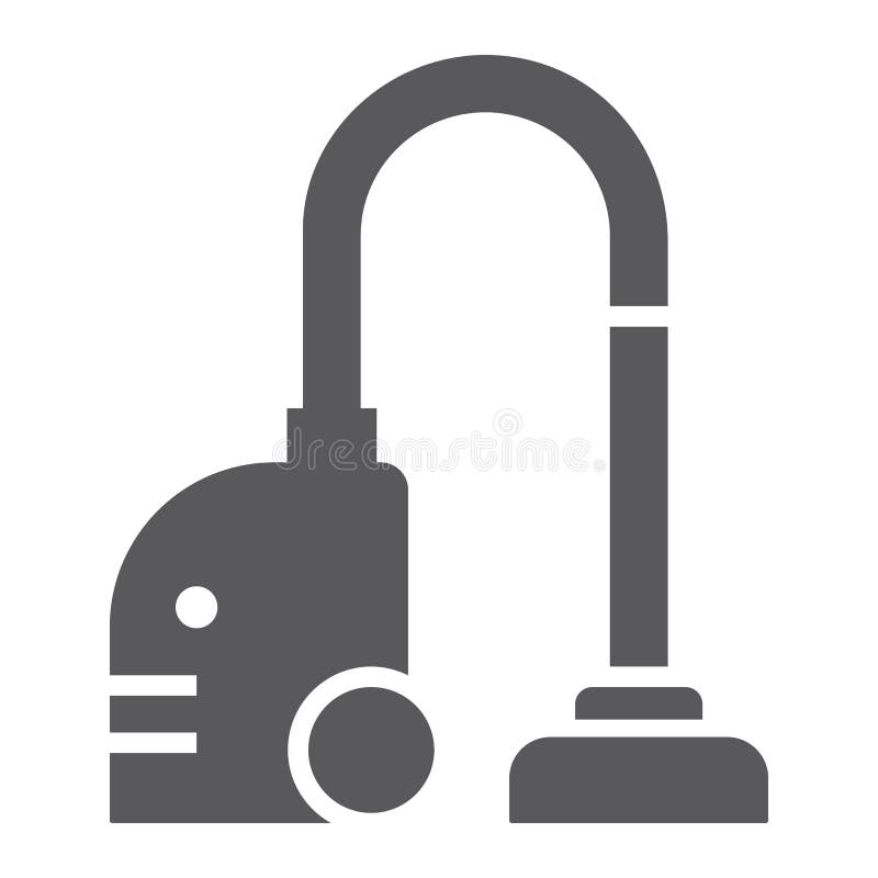 Vacuum Cleaner Glyph Icon, Household And Electric, Appliance Sign