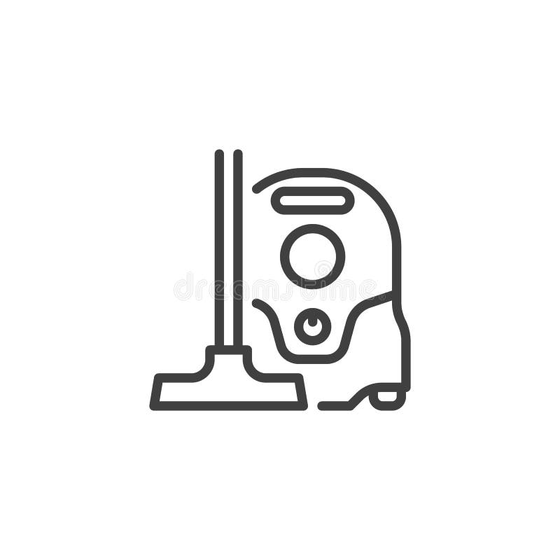 Vacuum cleaner line icon