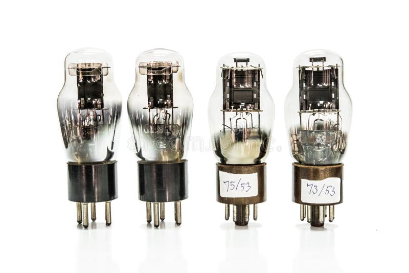 Vacuum Electronic Radio Tube From Old Transmitter Stock Photo Image