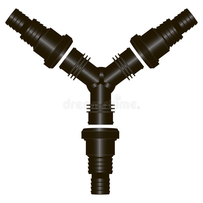 Vacuum Hose Y Connector