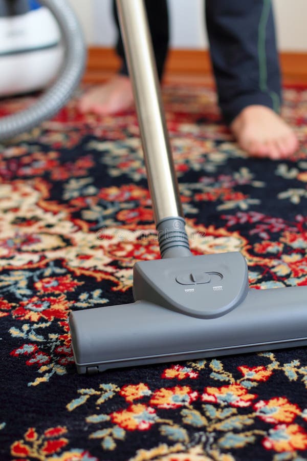 Vacuuming the carpet stock image. Image of clean, elegant 47501799