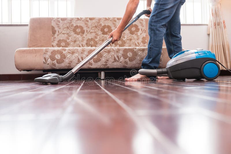 Vacuuming floor stock image. Image of domestic, cleaning 62825335