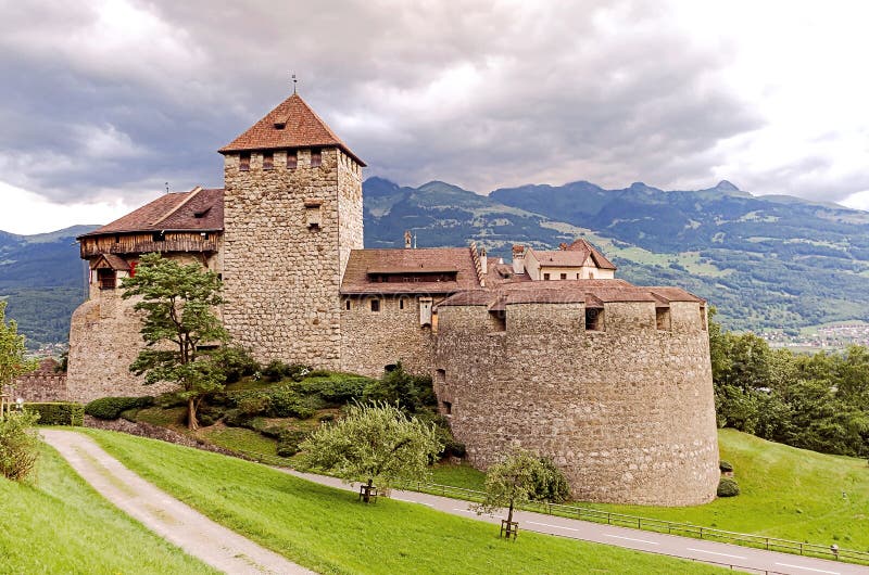 Vaduz Castle Above the City of Vaduz, the Capital of Liechtenstein ...