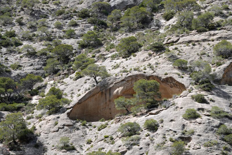Vagga landskapet av Caminito del Rey i Andalusia, Spanien royaltyfria foton Vagga landskapet av Caminito del Rey i Andalusia, Spanien royaltyfria foton