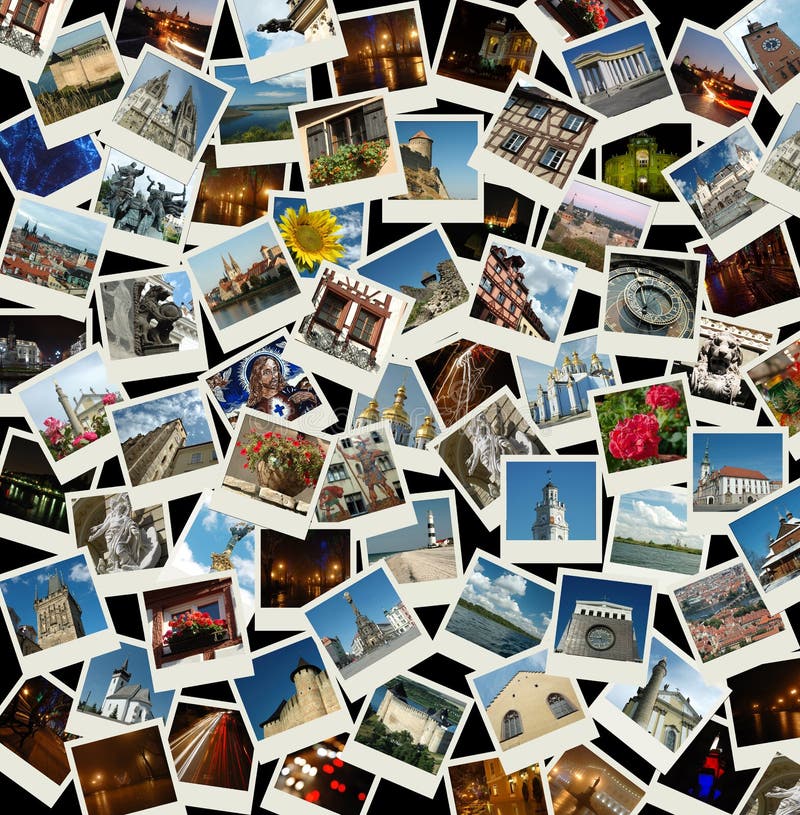 Vai Europa - colagem com as fotos de Europa foto de stock royalty free Vai Europa - colagem com as fotos de Europa foto de stock royalty free