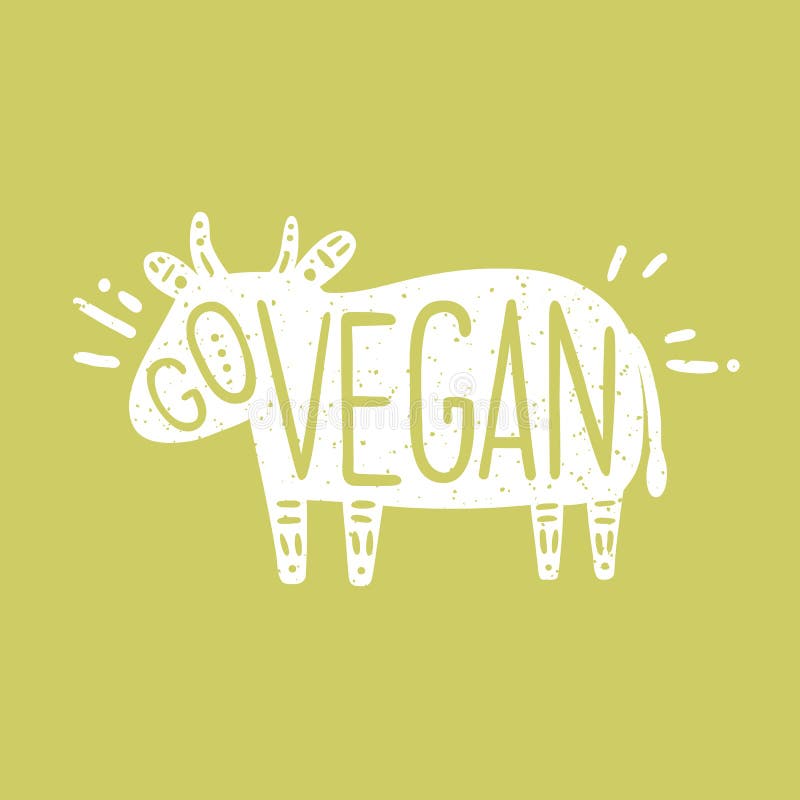 Vai a ilustração inspirador do vegetariano ilustração stock Vai a ilustração inspirador do vegetariano ilustração stock
