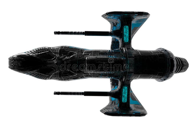 Vaisseau spatial étranger d'avions noirs et bleus explorant autour illustration libre de droits Vaisseau spatial étranger d'avions noirs et bleus explorant autour illustration libre de droits