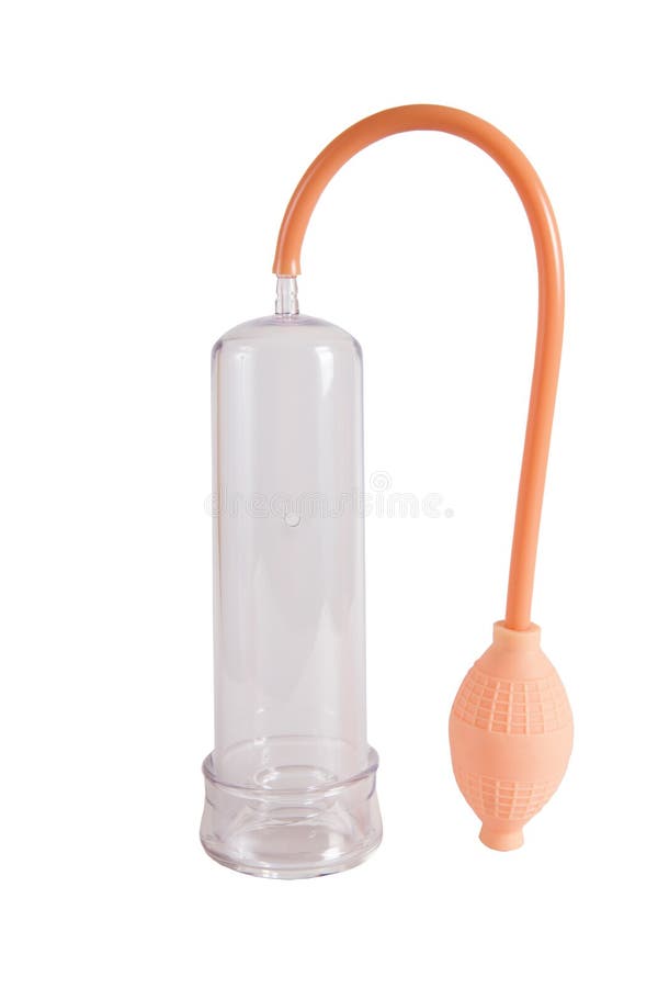 Vakuumpumpe für Penis auf Weiß lizenzfreies stockfoto Vakuumpumpe für Penis auf Weiß lizenzfreies stockfoto