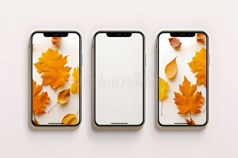 Val lege telefooncel omhoog transparante witte achtergrond stock illustratie