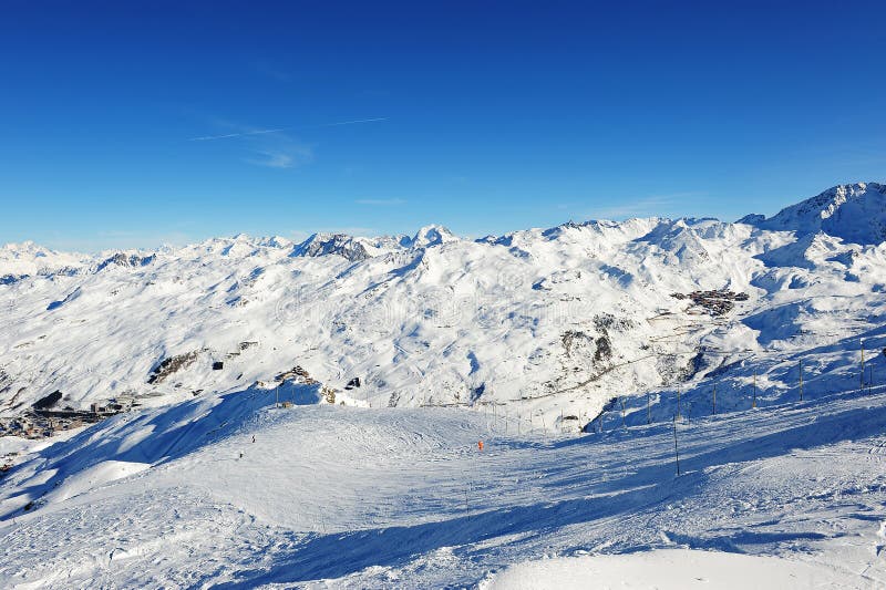 Val Thorens and Les Menuires from La Masse