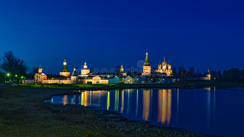 Valdai Iver Svyatoozersky Virgin den manliga kloster arkivbilder Valdai Iver Svyatoozersky Virgin den manliga kloster arkivbilder