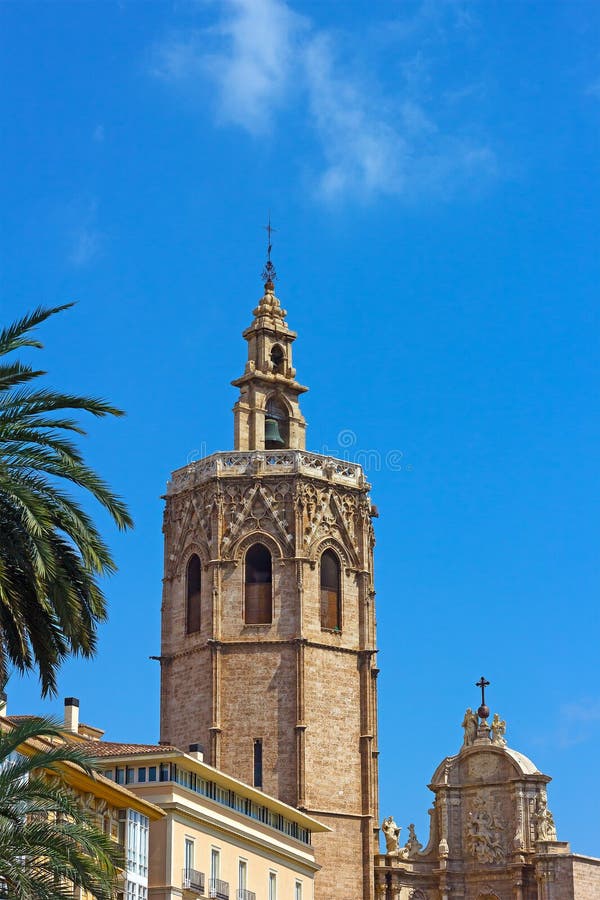 Bell Tower El Miguelete with Observation Deck. Stock Image - Image of ...