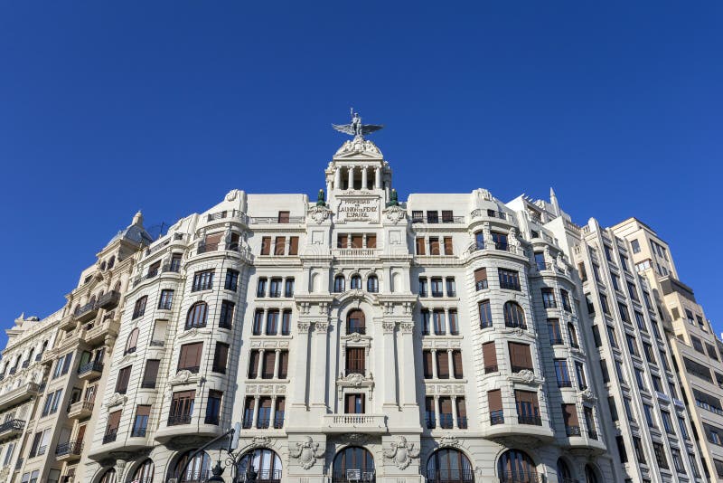Apartment Building in Valencia Stock Image Image of spain, exterior