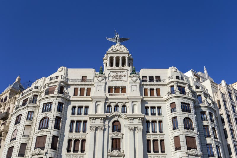 Apartment Building in Valencia Stock Image Image of spanish, facade