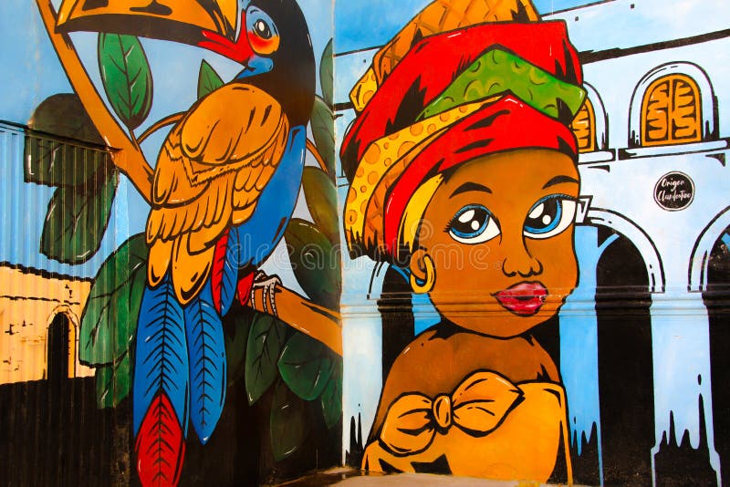 Valencia, Spain - January 2019: Colorful original graffiti on the wall of a building, street drawing, great background in a public. Place. Author unknown stock photos Valencia, Spain - January 2019: Colorful original graffiti on the wall of a building, street drawing, great background in a public. Place. Author unknown stock photos