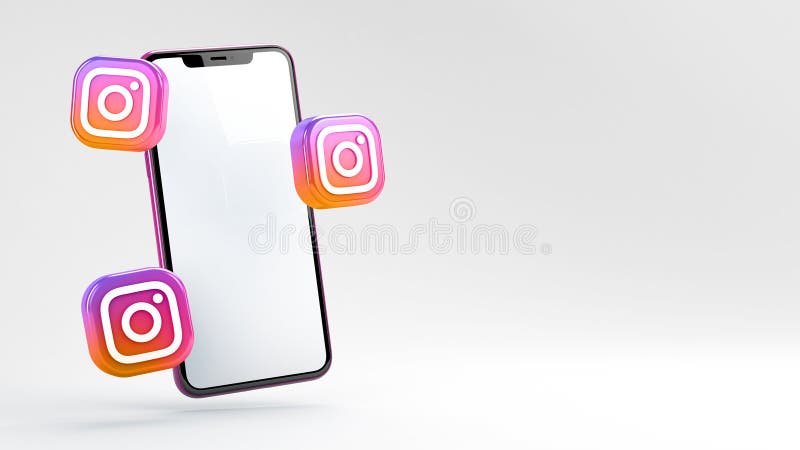 Instagram. Instagram Mobile App Interface Template on Apple Iphone