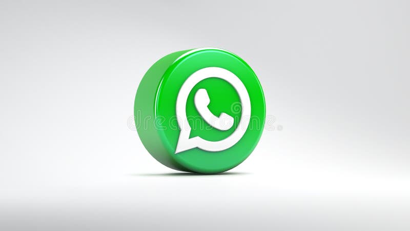 Valencia, Spain - March, 2021: WhatsApp Icon Isolated on a White Background  in 3D Rendering. WhatsApp is an Online Social Media Editorial Image -  Illustration of bubble, application: 213319310