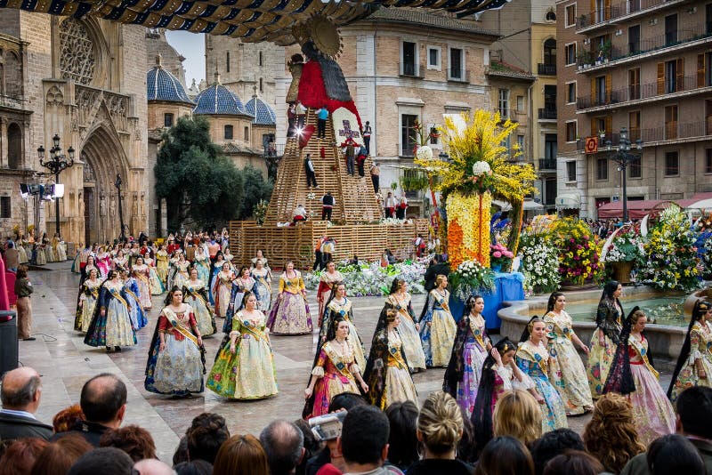Valencia, Spanien, das Fallas-Festival lizenzfreie stockfotografie Valencia, Spanien, das Fallas-Festival lizenzfreie stockfotografie