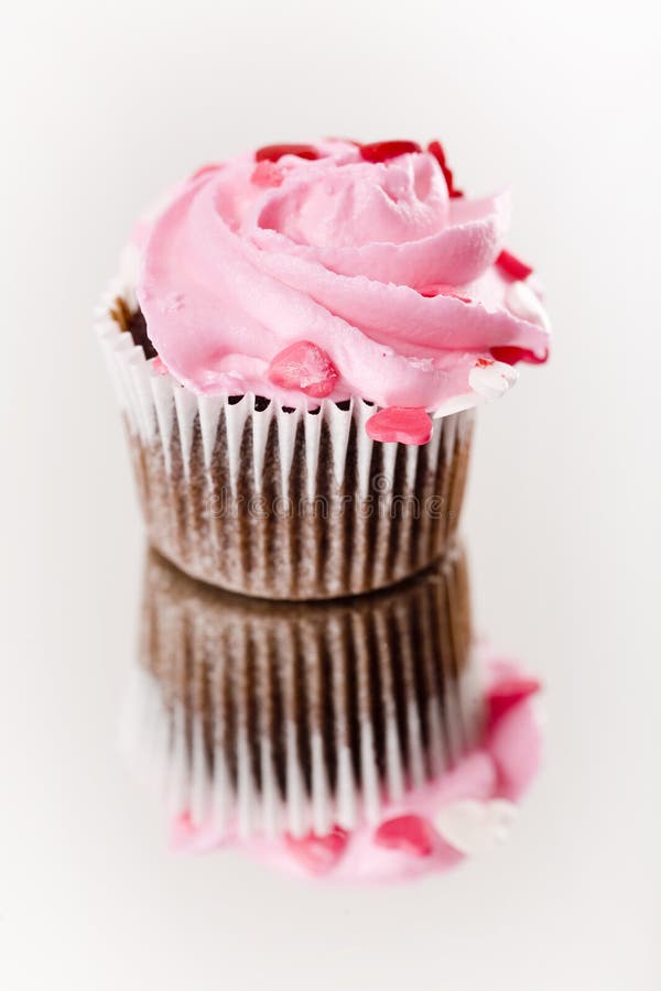 Valentijnskaart Cupcakes royalty-vrije stock foto Valentijnskaart Cupcakes royalty-vrije stock foto