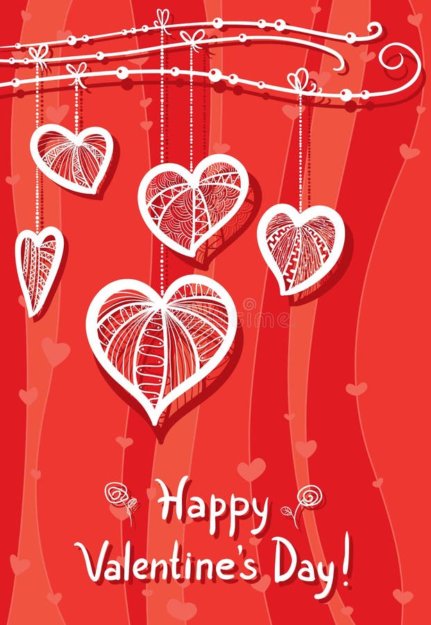 Valentindag vektor illustrationer Valentindag vektor illustrationer