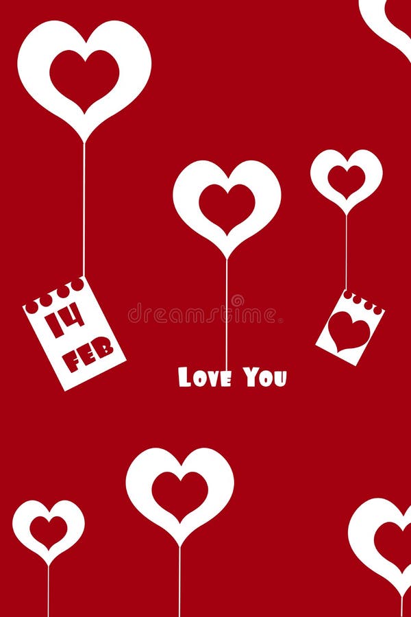 Valentine card royalty free illustration