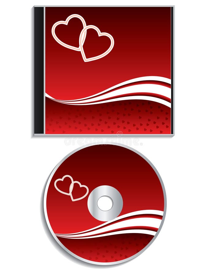 Valentine day cd cover design