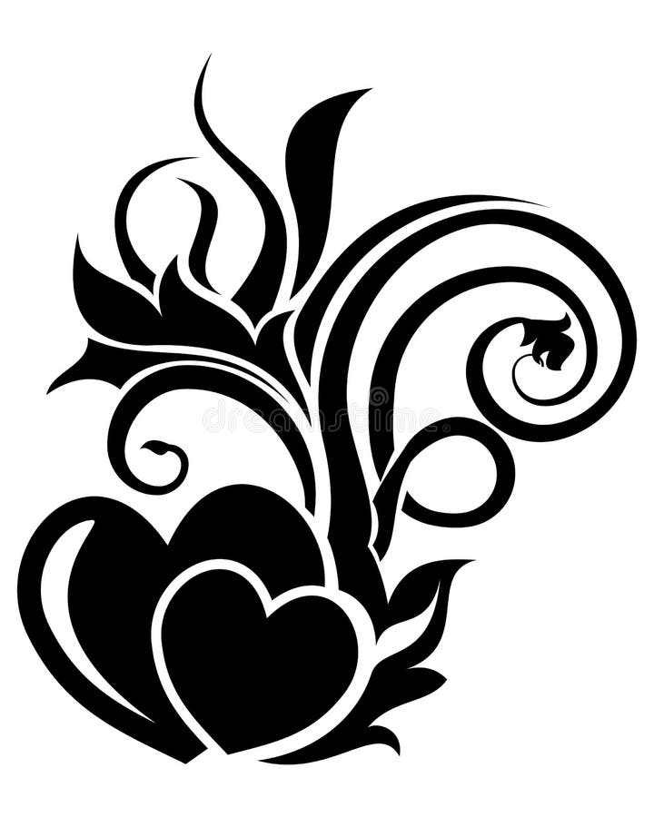 Valentine Day Floral Design Element Stock Vector Illustration of