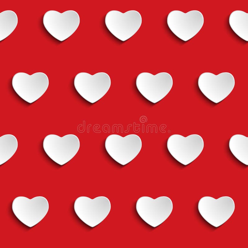 Valentine Day Heart Seamless Pattern-Achtergrond royalty-vrije illustratie Valentine Day Heart Seamless Pattern-Achtergrond royalty-vrije illustratie