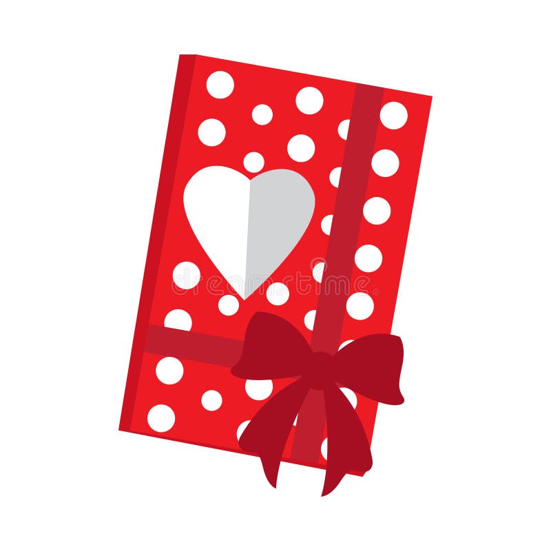 Valentine day present stock vector. Illustration of heart 108271449