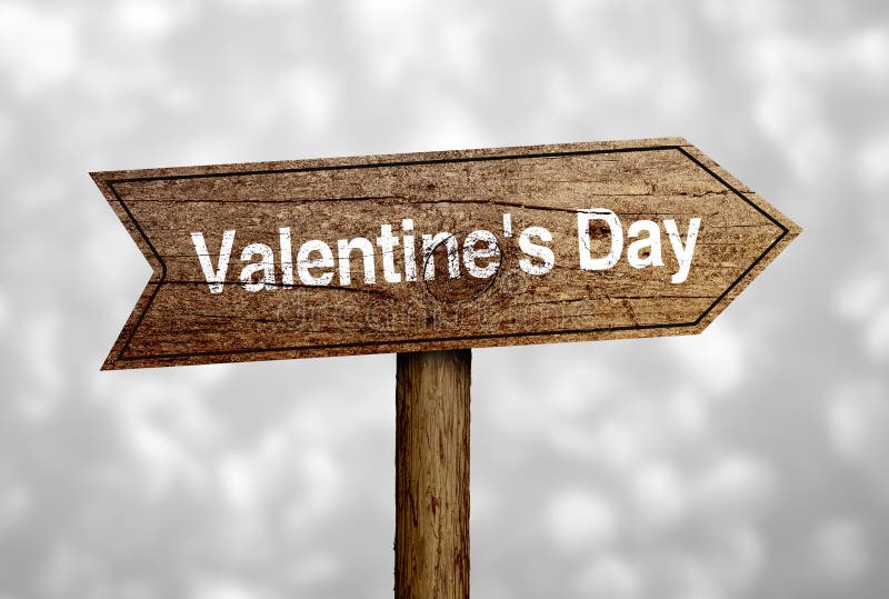 Valentine Day Road Sign image stock. Image du amoureux 60923331
