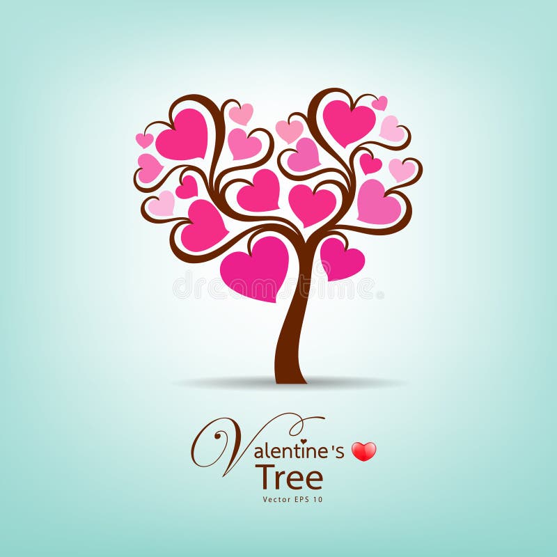 280+ Valentine heart tree illustration Free Stock Photos - StockFreeImages
