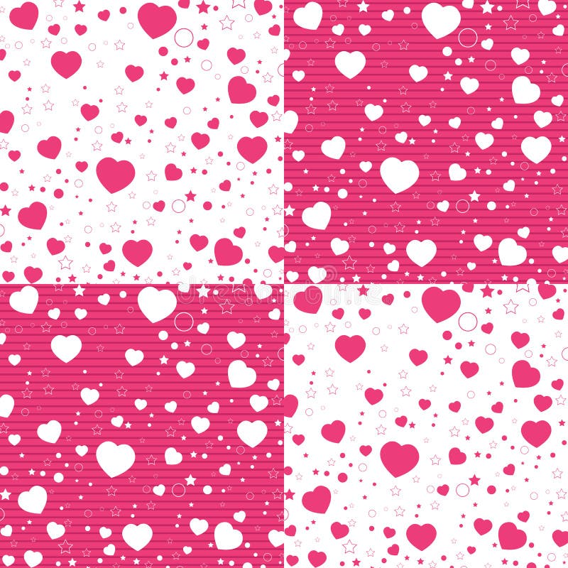 Valentine Day und buntes Herz auf weißem und rosa Muster Vektor-Valentine Day-Hintergrund vektor abbildung Valentine Day und buntes Herz auf weißem und rosa Muster Vektor-Valentine Day-Hintergrund vektor abbildung