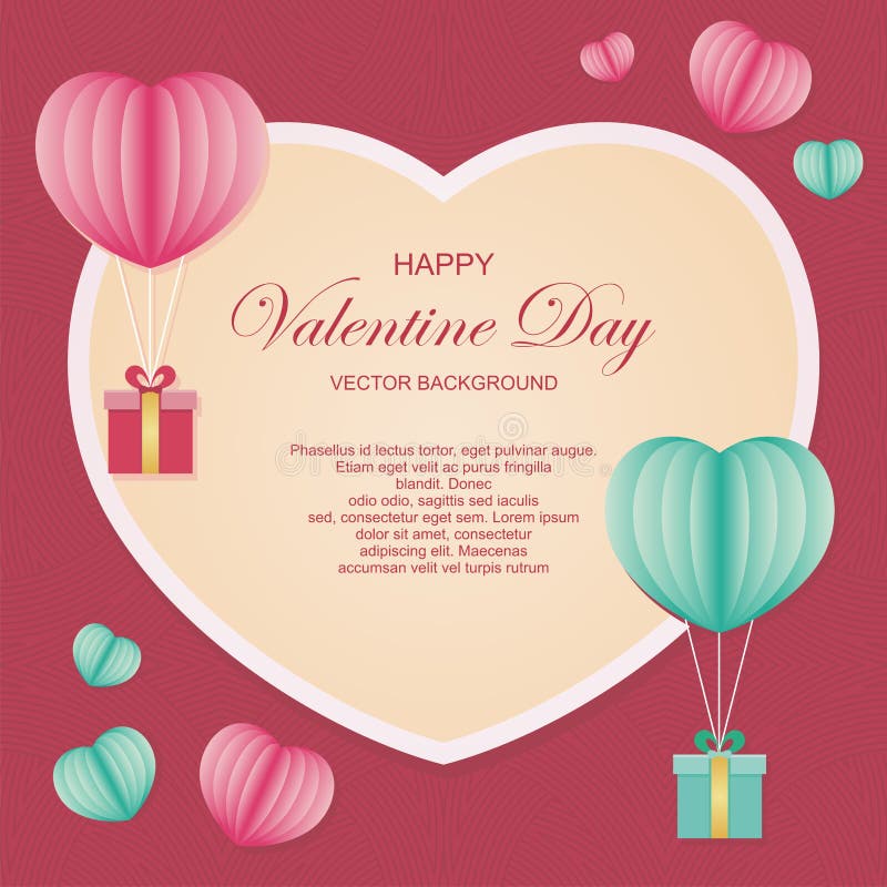 Valentine day Vector background lovely and stylish design stock illustration Valentine day Vector background lovely and stylish design stock illustration