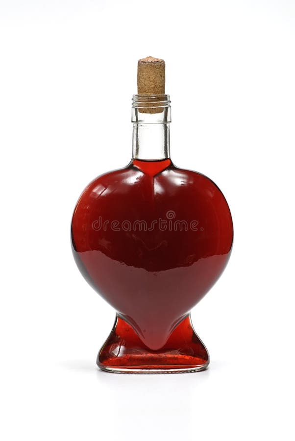 Valentine day wineglass