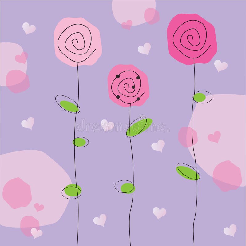 Valentine Flowers stock illustration Valentine Flowers stock illustration