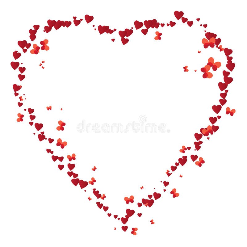 Valentine frame vector illustration